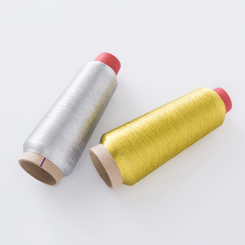 1 Stuk Goud/Zilver 150D Duurzaam Naaigaren Overlocking Naaimachine Discussies Polyester Stitch Threads Voor Naaibenodigdheden