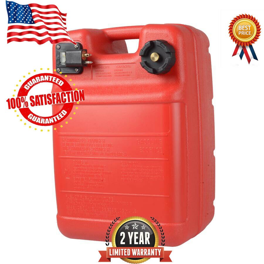 Portable Boat Fuel Tank 24L Fit For Yamaha Marine Outboard Fuel Tank W/ Connector US