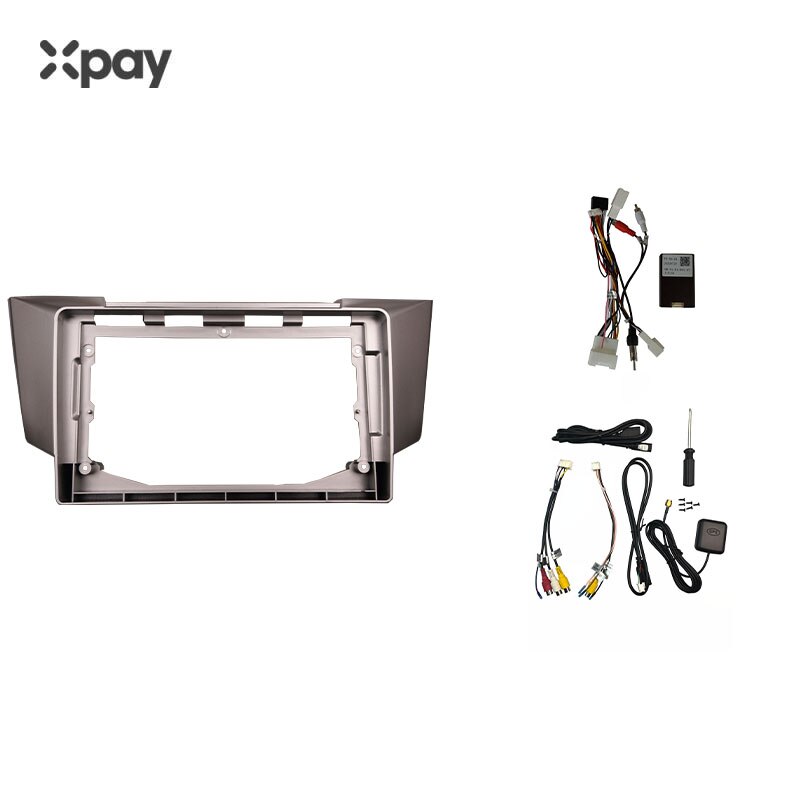 AD 9-Inch Car Radio Fascia Panel Frame – For Lexus RX300 & Harrier 1997-2003 – ABS Black