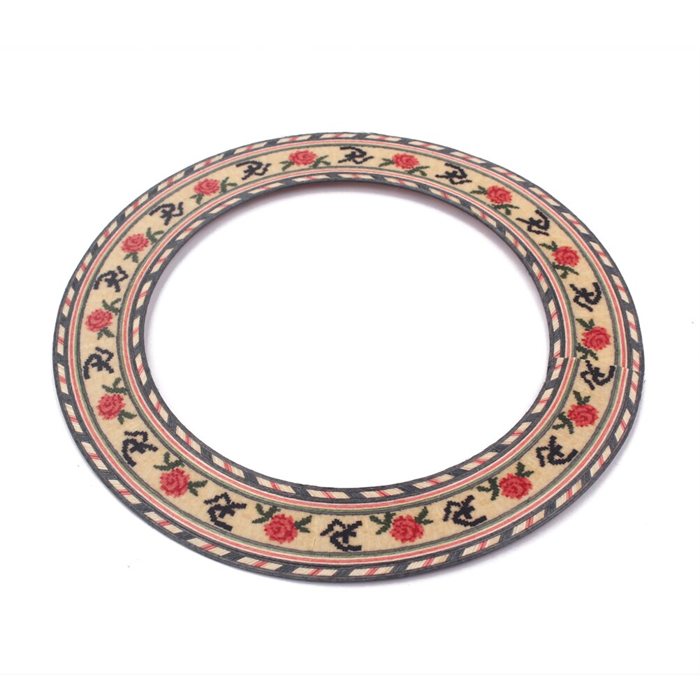 Guitar roset tilbehør akustisk guitar lydhul soundhole rosette træ guitar dele tilbehør gxb 03 ( brun)