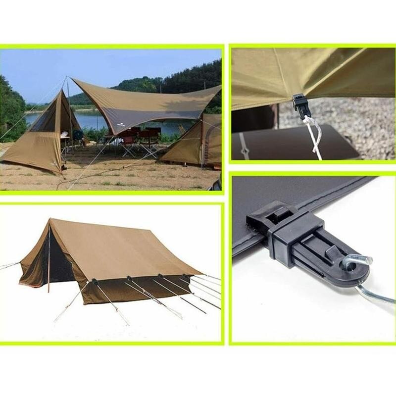 Tent Clip For Boat Trailer Cover Tarp Tarpaulin Snap Camping Clamps Groundsheet Tent Rope Awning Clamp Wind Accessories Can L9J2