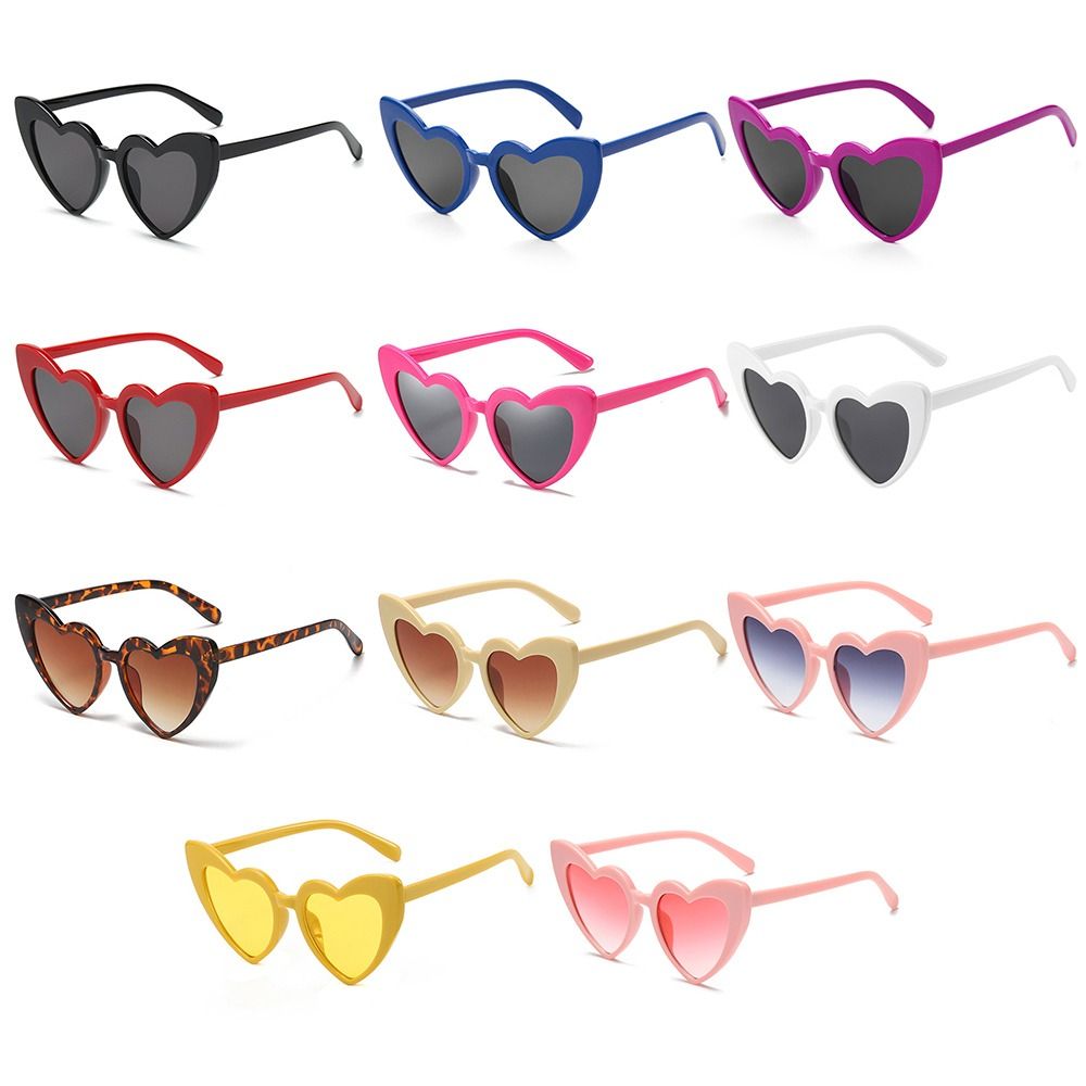 Retro-Herz effekt brille Lichteffekt Herzförmige Farbtöne Rosa Sonnenbrille für Fotoshootings, Nacht ansichten und Fotografie Requisiten