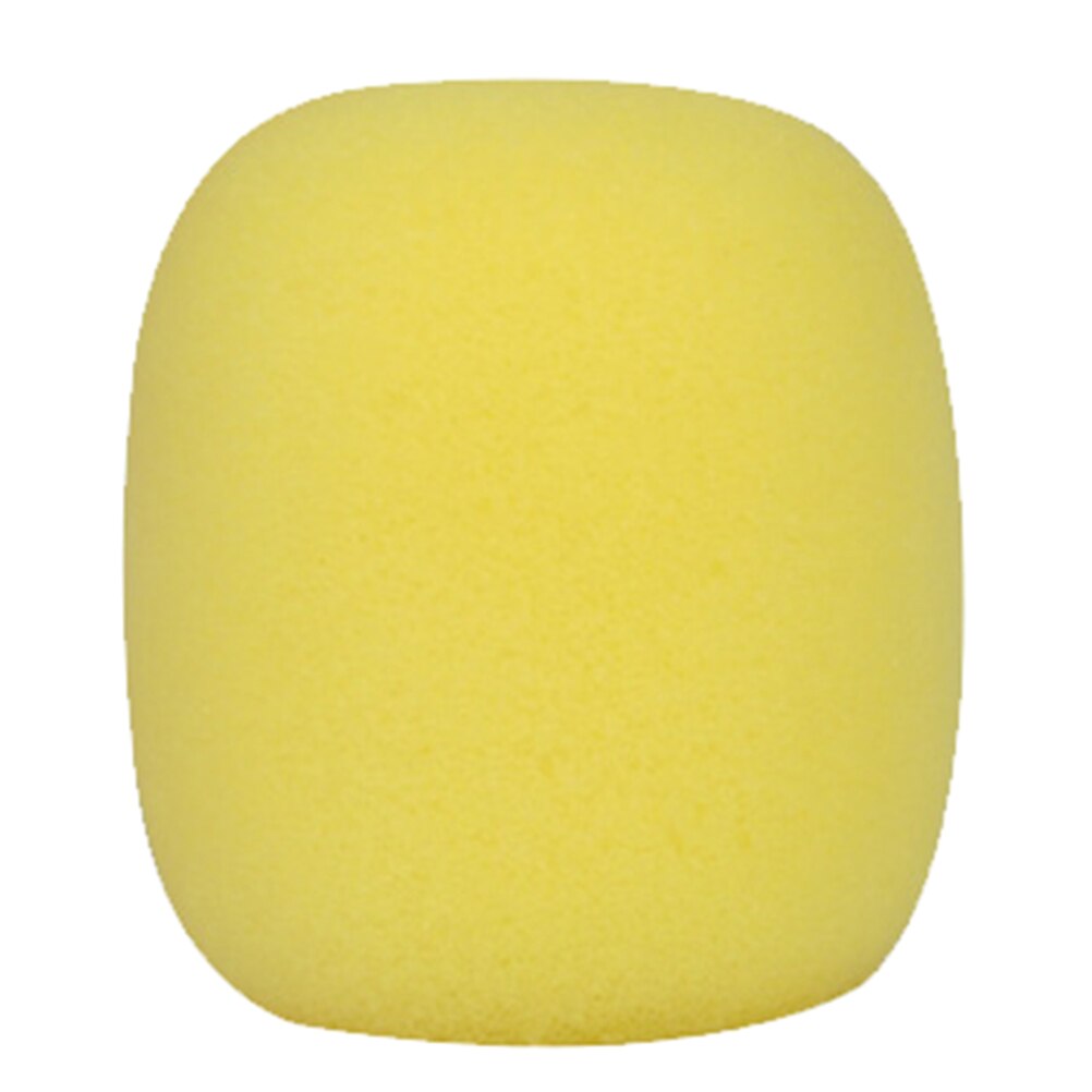 1pc Mix Colors Sponge Microphone Set Replacement Foam DJ Stage Windshield Wind Shield Cover Thick: Yellow