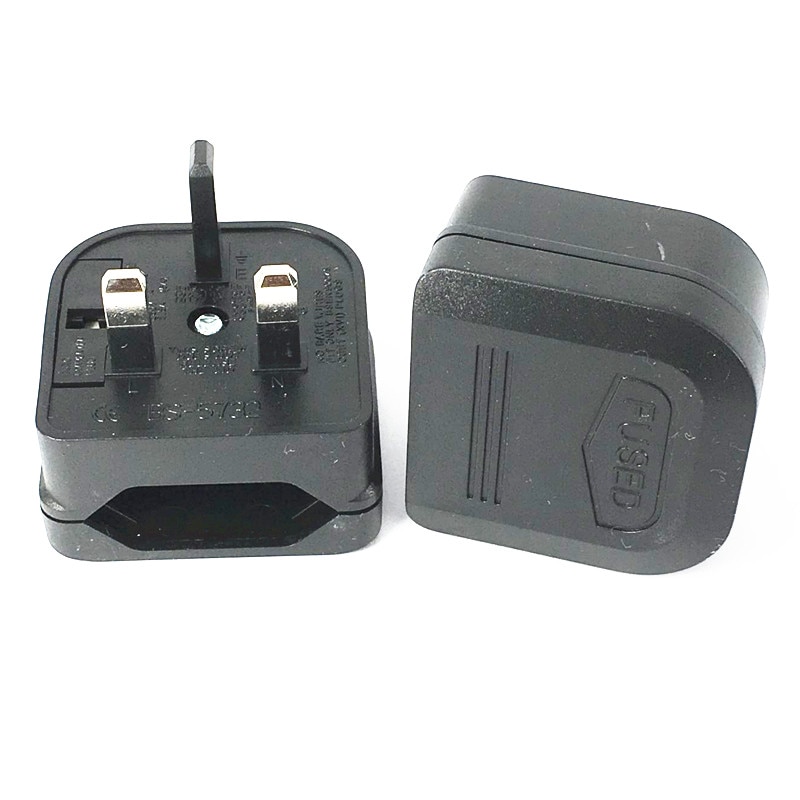 1Pc Europese Euro Eu 2 Pin Naar Uk 3Pin Stopcontact Travel Plug Adapter Converter Nieuw