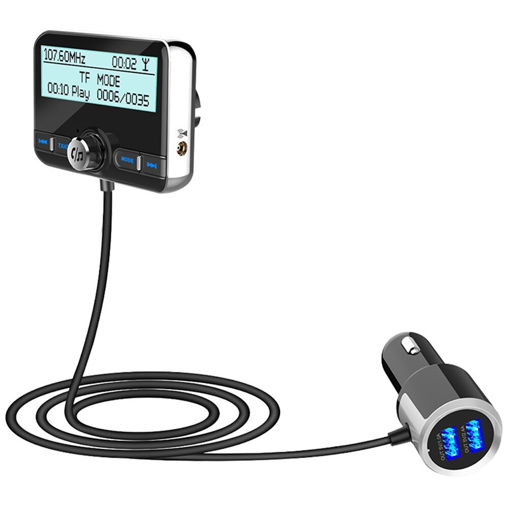 FM Transmitter Bluetooth Car Modulator Wireless Handsfree Kit Auto Audio MP3 Player with Quick Charge QC3.0 USB Charger