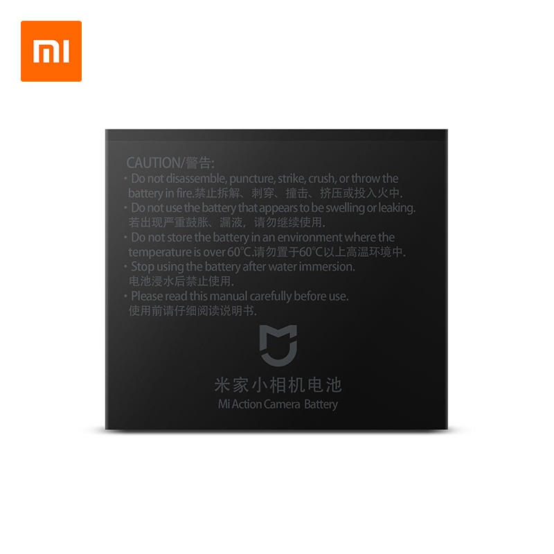 Originele 1450mAh 3.8V Oplaadbare Batterij voor Xiaomi Mijia 4K Mini Actie Camera Accessoires Batterijen Oplader Opladen Case
