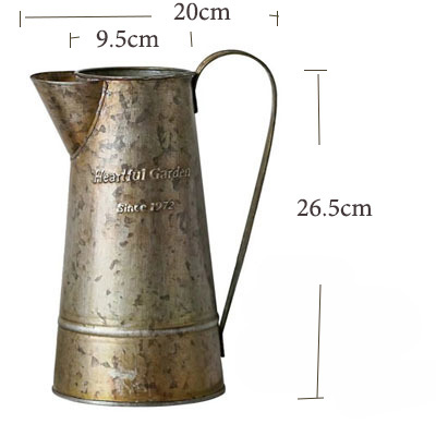 KINGLANG Amerikaanse Retro Oude Engels Afdrukken Smeedijzeren Bloem Vat Handgrepen Regeling Bloem Bloemisten