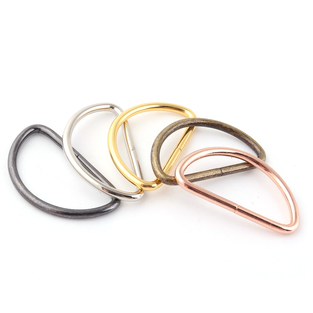 10pcs Metal D Ring Heavy Duty Strong Webbing Dee Ring Buckle for Bag Strap Belt Purse DIY Bag Accessories