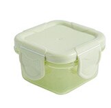 Cajas de almacenamiento de alimentos para bebés, vajilla de Color caramelo para niños, caja sellada, contenedores de comida para bebés, tazas reutilizables con bandeja, 6 unids/lote: 6pcs green