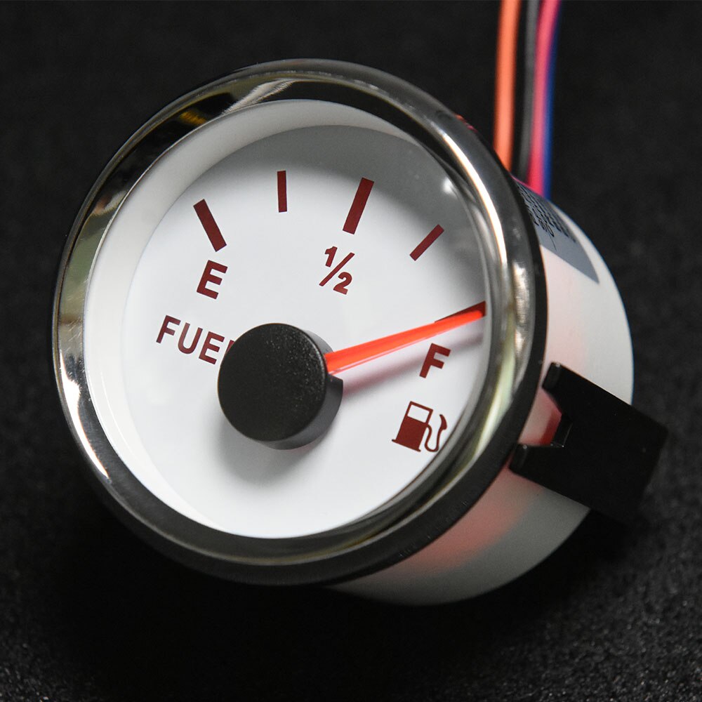 Fuel Level Sensor for 240-33 ohm 52mm Car Boat Fuel Level Gauge with 150 200 250 300 350 400 450 550 600mm Fuel Sending Unit: Only Gauge 240-33ohm