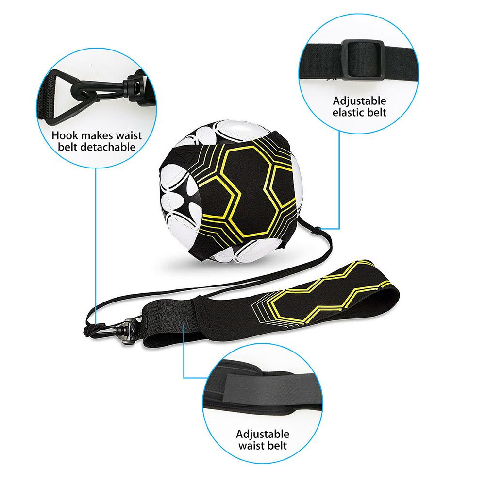 Adjustable Football Kick Trainer Soccer Kicker Training Aid Equipment Waist Belt Football Kick