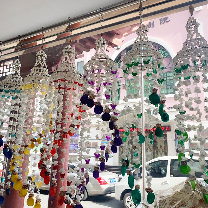 Fabrikanten Direct Supply Schelpen Vlinder Wind Chime Scenic Gebied Toeristische Souvenirs Kraam Verkoop Natuurlijke Schelp