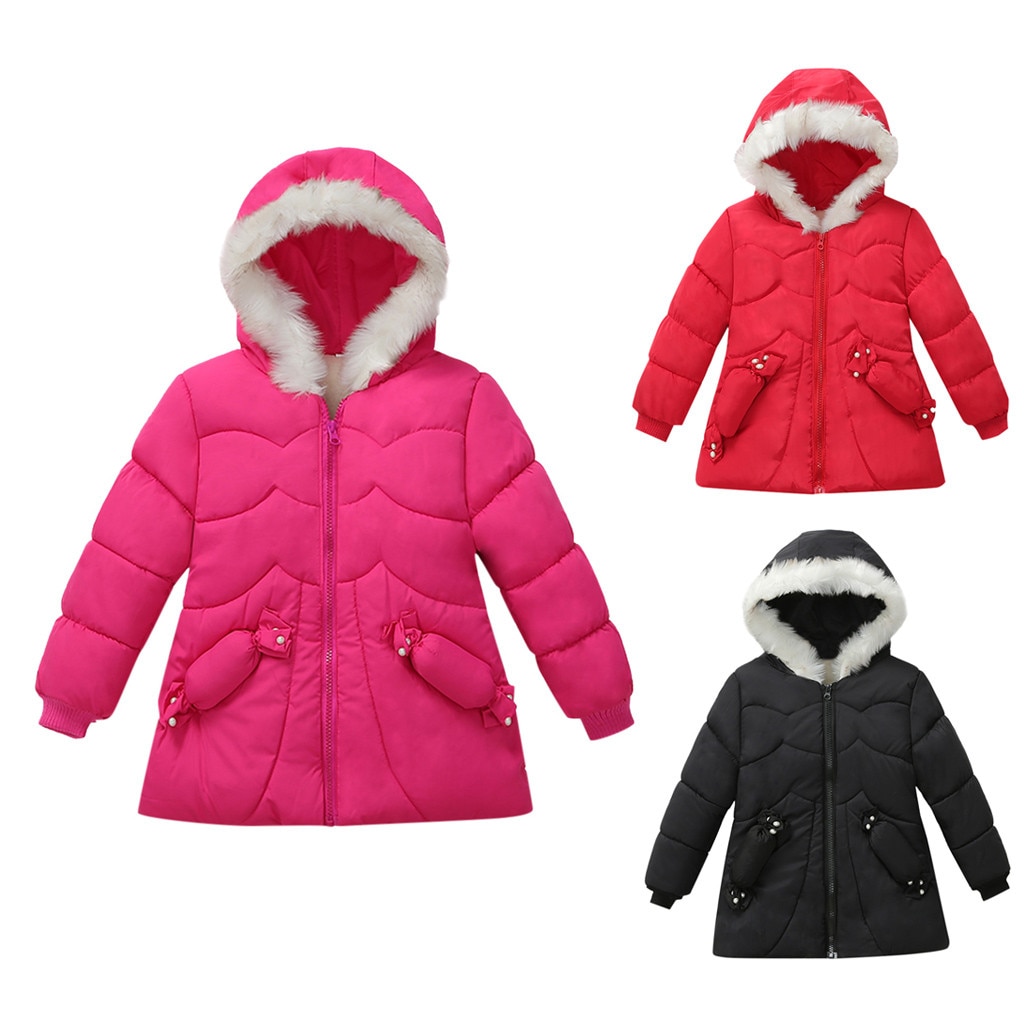 Vinter børn pige vindtæt hætte dunfrakke afslappet baby drenge tøj børn bomuld tykt overtøj jakke holde varmen jakker