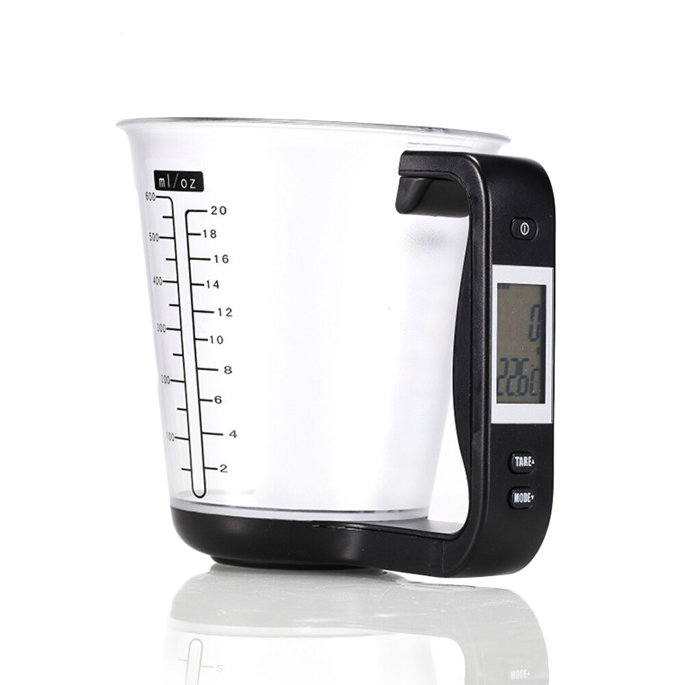 Digital Measuring Cup Electronic Measuring Cup Scale with LCD Display for Milk Water Liquid Food Vegetable Fast Shippin: Black