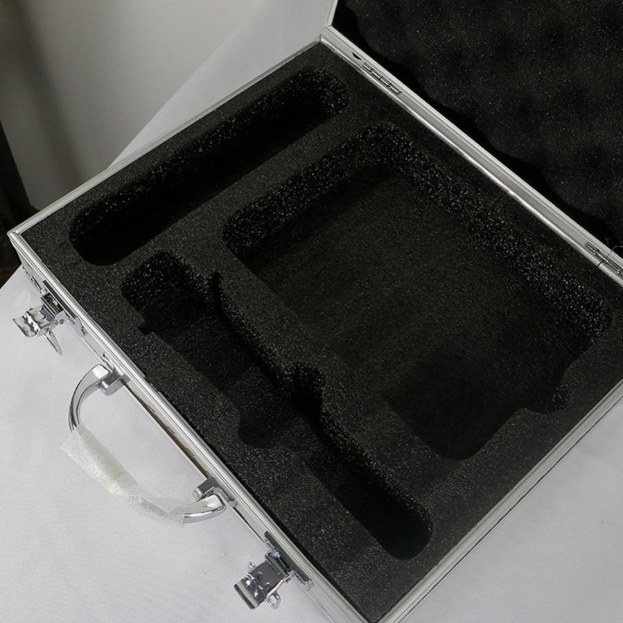 Sound Card Microphone Aluminum Box Storage Box Mic Storage Sponge Box Silver Metal Suitcase Hard Case Live Equipment Toolbox