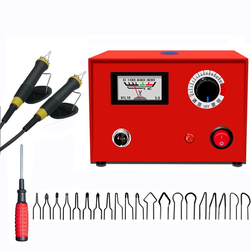 Hout Brandende Machine 220V 50W Pyrography Pen Machine Kit Set Hout Ambachten Brandende Gereedschap LH50-ZP-2 Eu Plug Elektrische soldeerbout