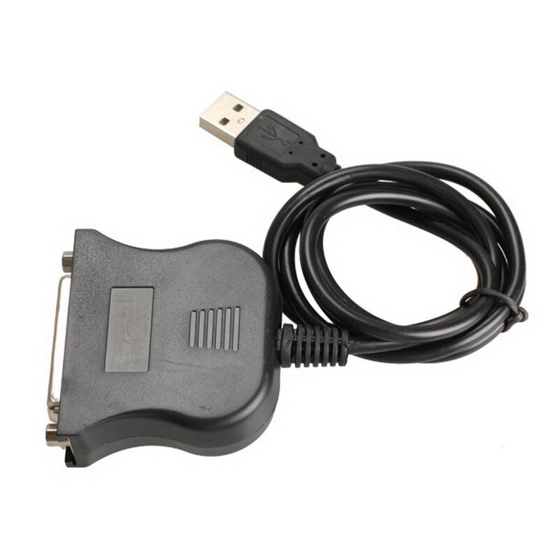 USB 1.1 to DB25 Female Port Print Converter Cable LPT USB adapter Adaptor LPT Cable LPT to USB Cable crod wire line Black