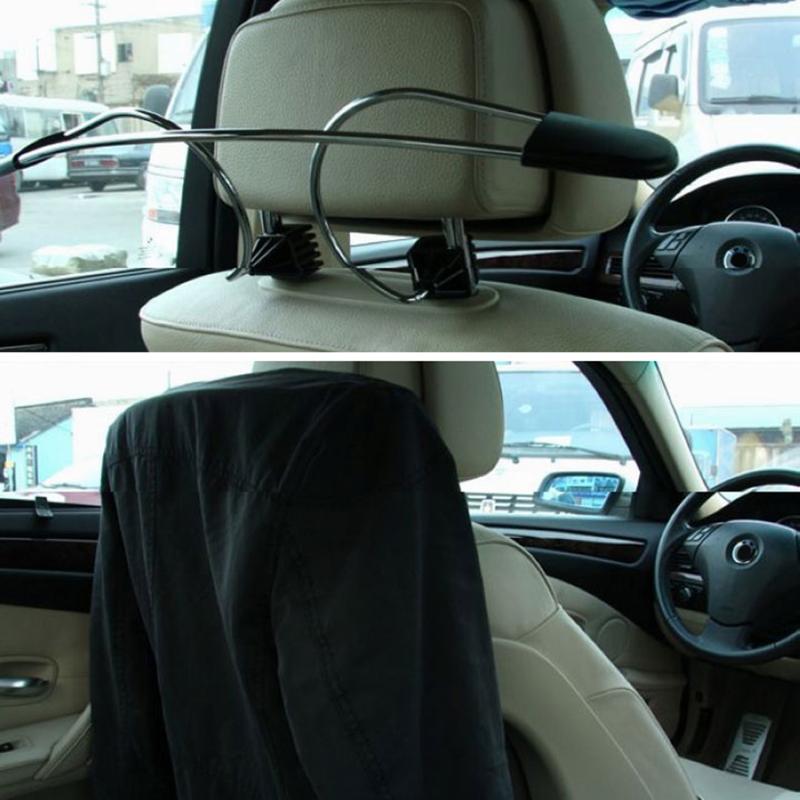Vodool rustfrit stål bilbøjle auto bagsæde nakkestøtte klædebøjler tøj jakker passer til holder rack tilbehør bil styling