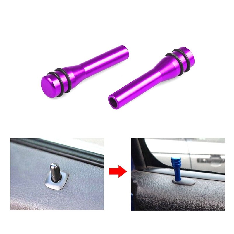 Car Door Chrome-Plated Decorative Sticker Door Bolt Lock Pin Door Bolt