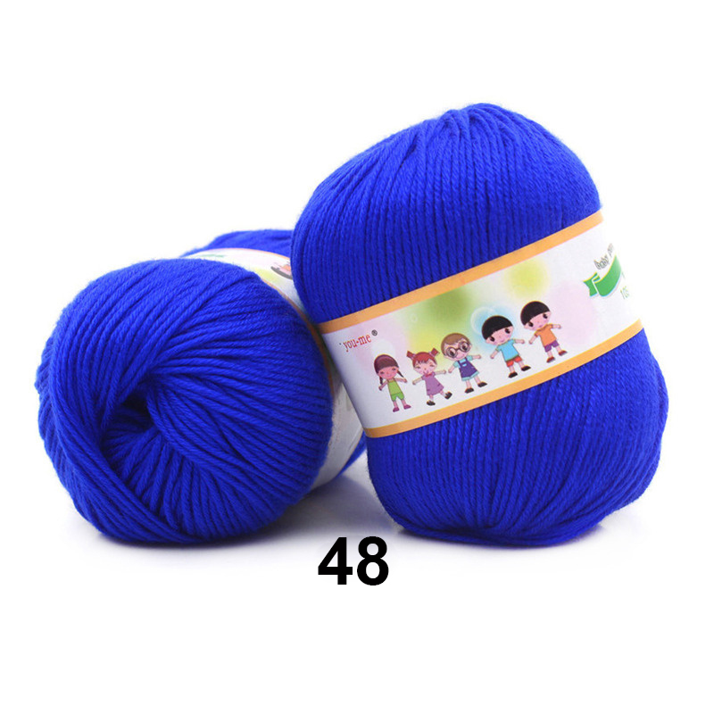 2pcsX50g Gebreid Garen voor Gehaakte Pop Baby Garen T-shirt Katoen Gemengd Garen Ilos Para Tejer Gebreide Estambre Para Tejer: Rood