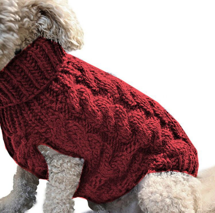 Gebreide kleding voor honden Chihuahua trui voor kleine honden Winterkleding voor Sphinx Kat Hondentrui voor York Warme hondenkleding: XL / Black