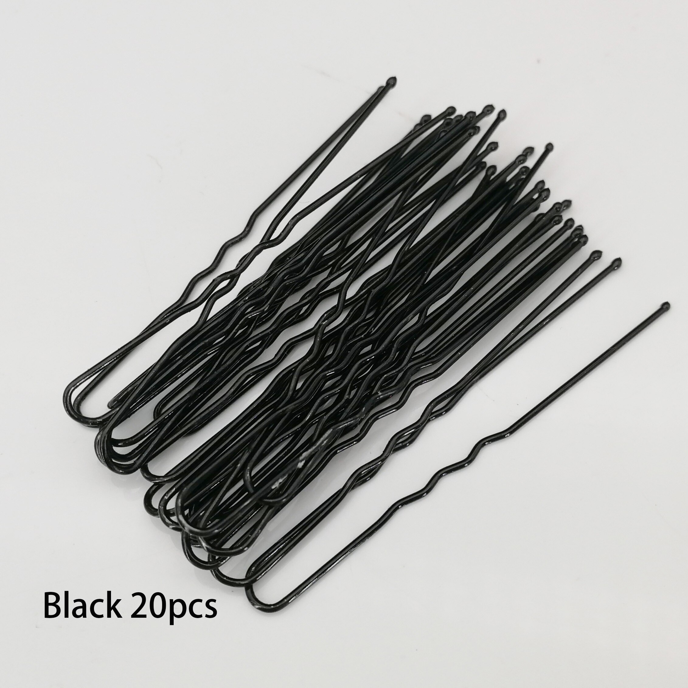 Fait à la main femmes simulé perle épingles à cheveux en métal Barrette pince mariage mariée diadème cheveux accessoires mariage coiffure outils: 40pcs Black