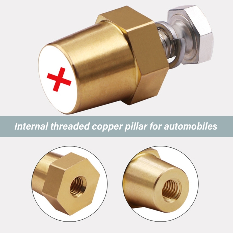 Adaptador polos bateria Polos bateria Terminais polos bateria Conector latão