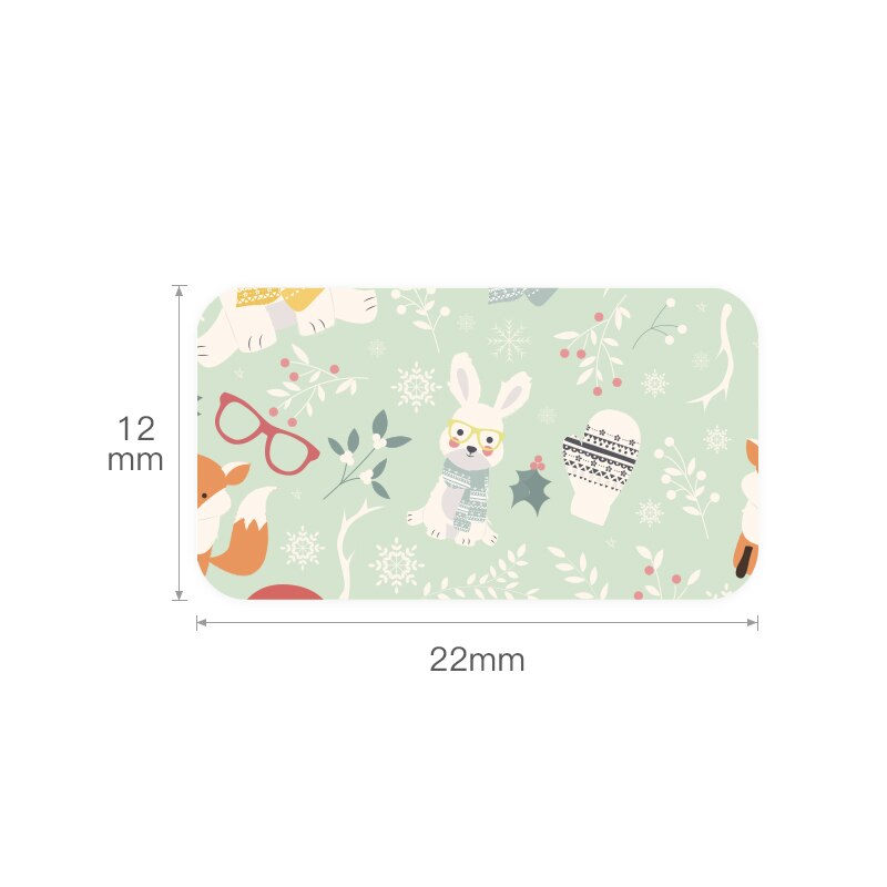 【Buy 3get 1 free】NiiMBOT D11 printer price paper color label sticker supermarket commodity price label marking paper price paper: Cute Rabbit