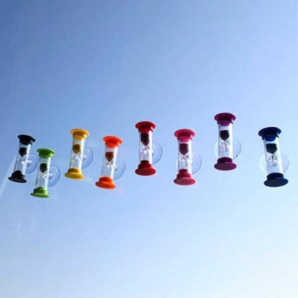 3 Minutes Kids Teeth Brushing Timer With Suction Cup Home Decoration Handmade Hourglass Children's Brushing Timer Home Care