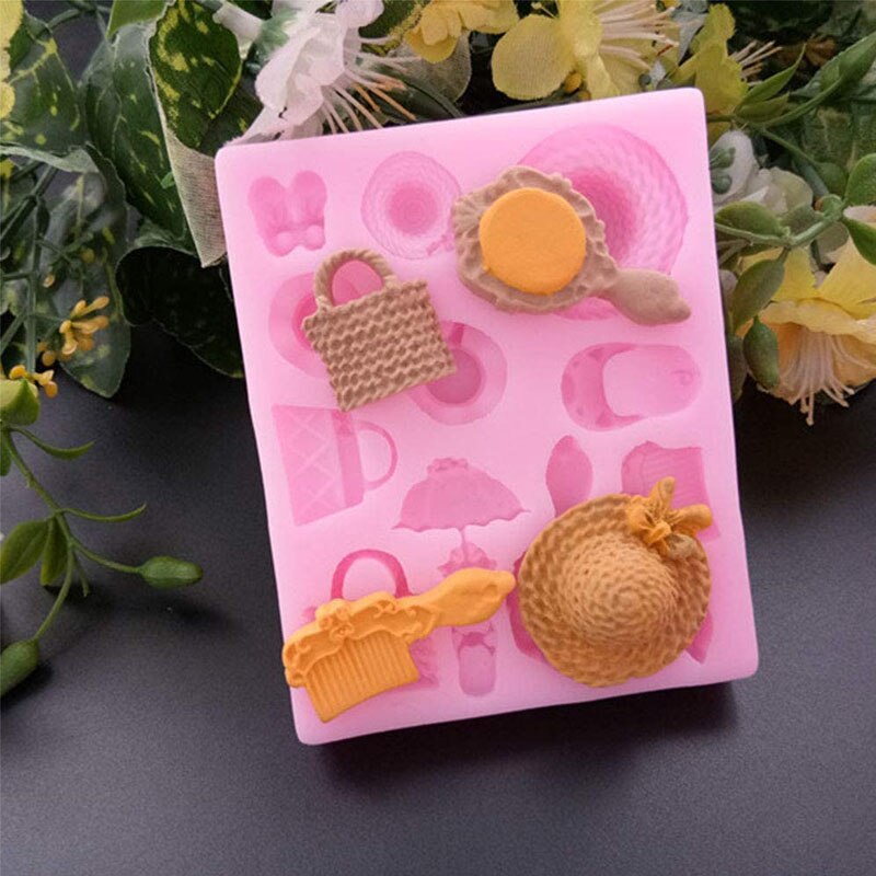 12 cavità scarpe cappello caramelle in Silicone stampi borsa borse borse torta fondente stampo per budino al cioccolato fai da te gelatina di caramelle