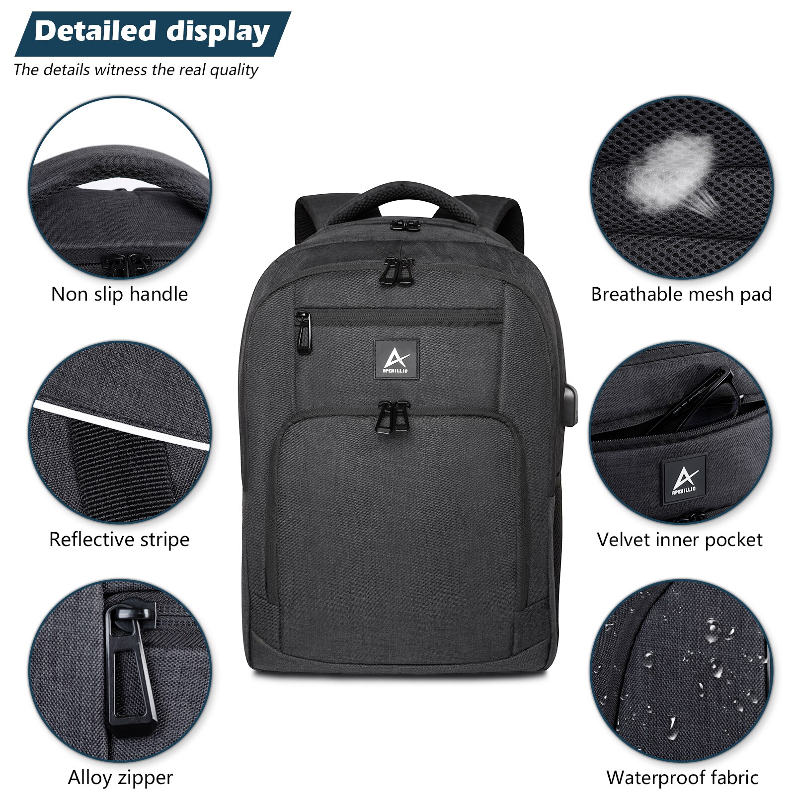 Mannen Rugzak Zakelijke Tas Student Laptop Tas Vrouwelijke Reistas Jongens Werk Waterdichte Mode School University Rugzak