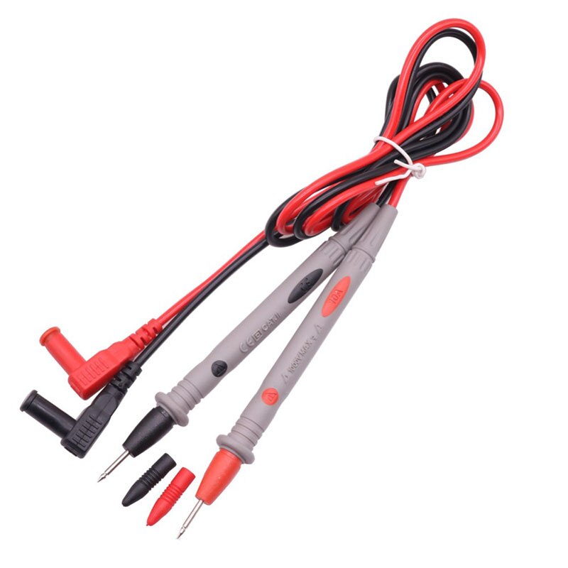 Multimeter Probe Meetsnoeren Pin Naald Draad Pen Kabel Zwart Rood 10A 20A Voor U