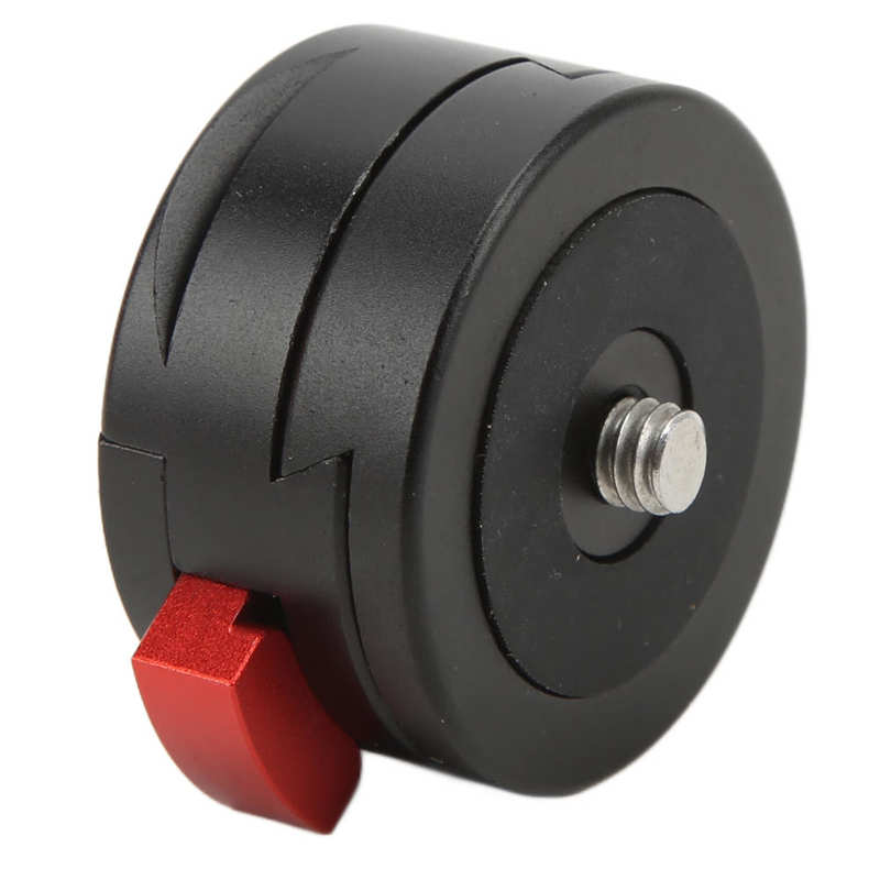 Ball Head Quick Release Plate Clamp Round Quick Release Clamp with 1/4in 3/8 Inch Screw Hole for Digital Camera