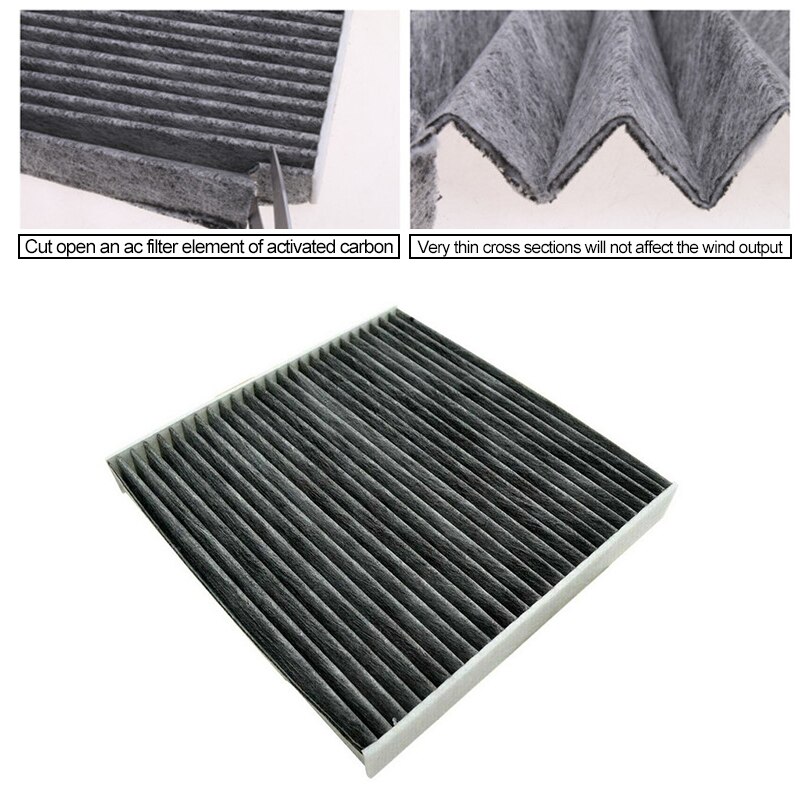 Car Air Condition Filter Car Pollen Cabin Filter With Activated Carbon Carbon Fiber Efficient Filtering