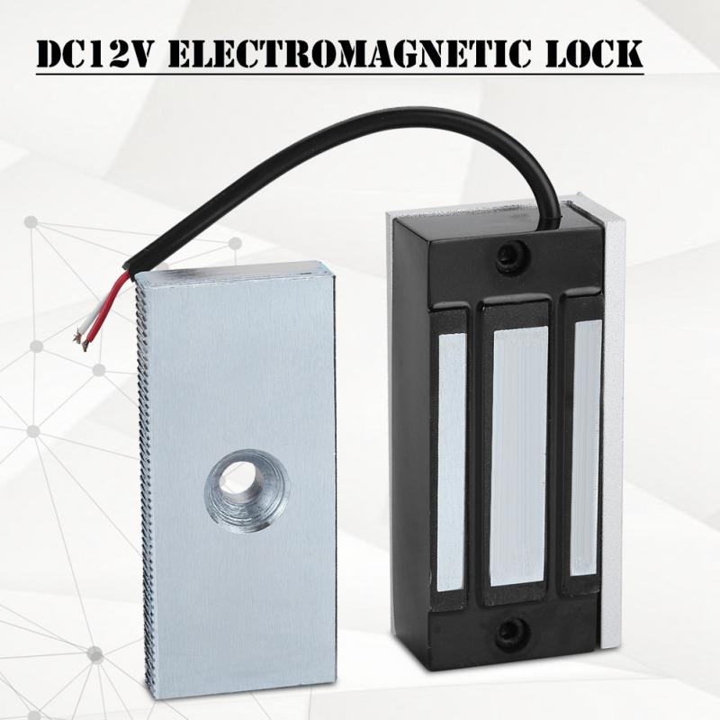 DC12V 60KG Mini Electromagnetic Lock Electronic Magnetic Door Lock Power on Lock fechadura eletronica electric door lock