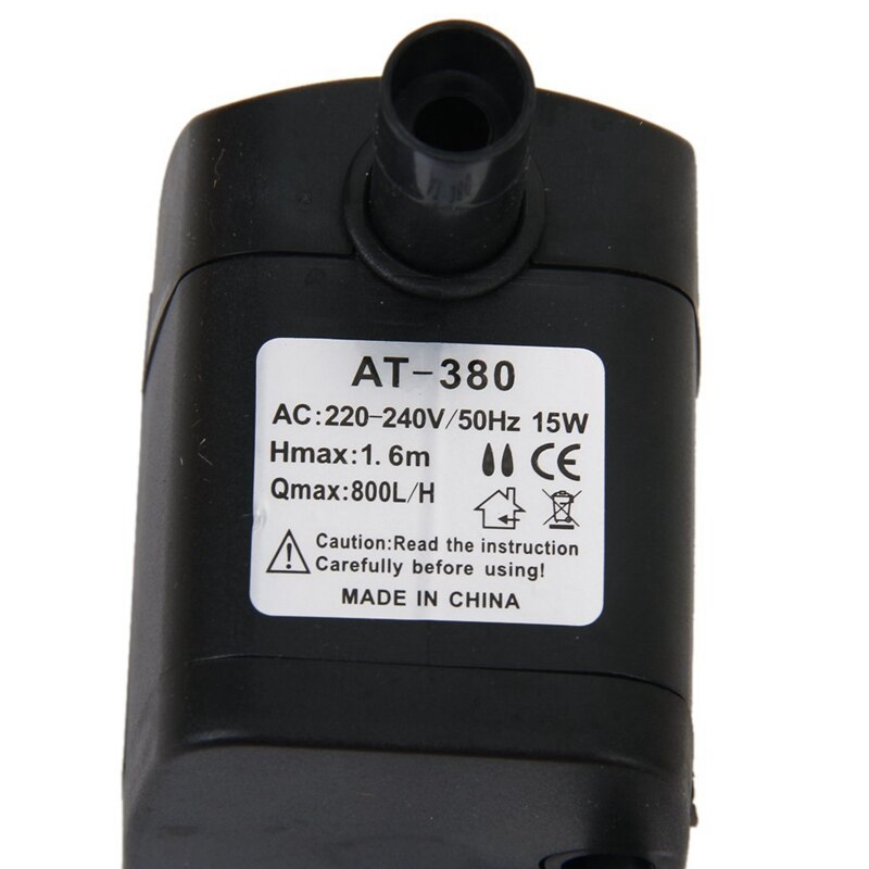 AC 220-240V 15W Submersible Pump Water Pump Fountain Pond Pump Aquarium EU Plug