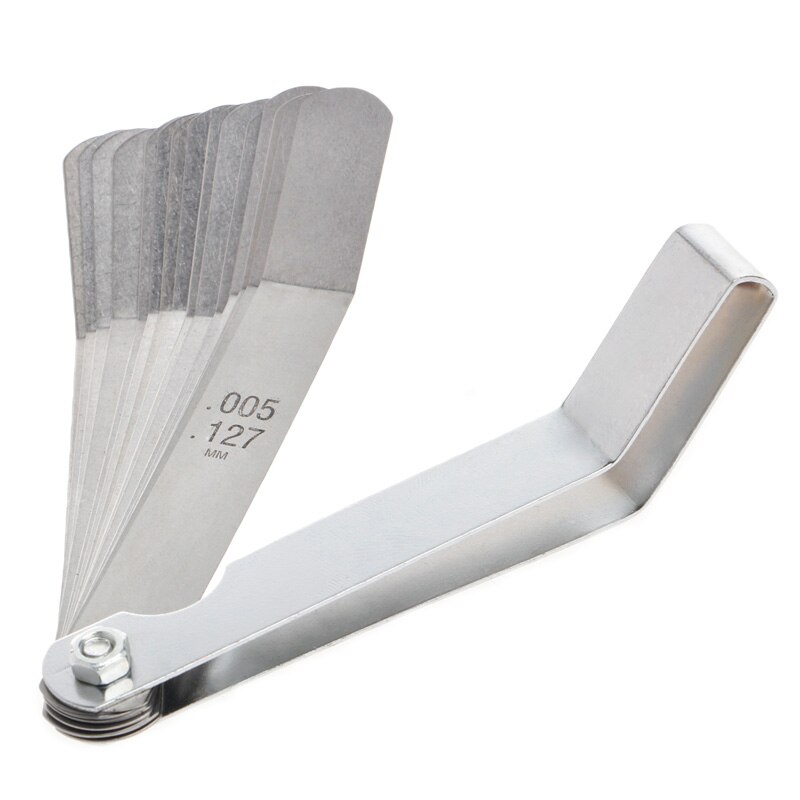 Feeler Gauge Metric 0.020 - 0.019mm Valve Offset Feeler Gauge High Strength 16 Blade Easy to use Durable