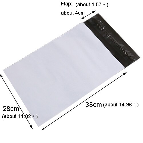 50 st plast kuvertpåse bud förvaringspåsar självhäftande plast express poly postpåsar brevpapper kuvert: 50 st 28 x 42cm