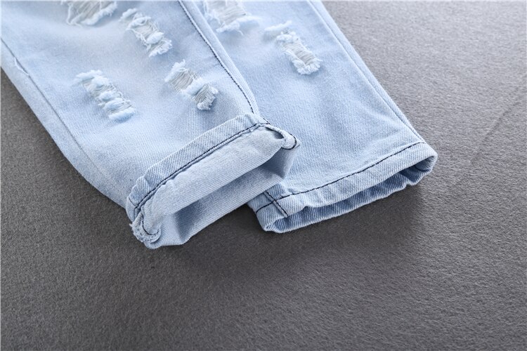 Lasten repeytyneet reikäfarkut housut kevät lasten rikki denim housut pojalle tytölle farkut koko 90-130