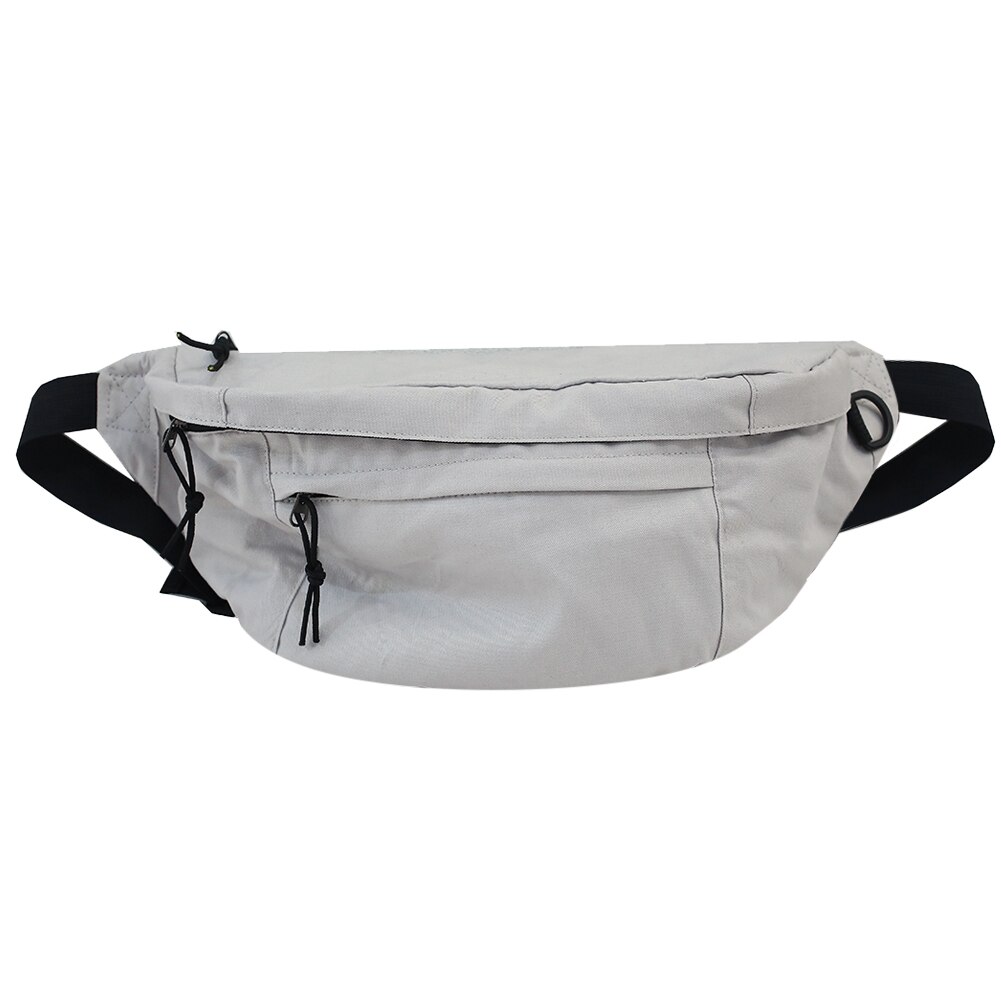 Grote Capaciteit Opslag Heuptas Canvas Fanny Pack Voor Mannen En Vrouwen Grote Blet Tas Multi-Functionele Borst Zakken banaan Taille Packs: Grey