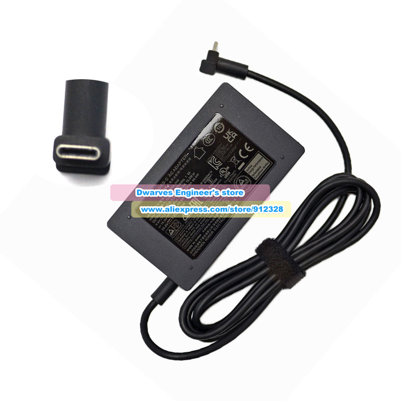 Genuine ADT-65NS-D00 AC Adapter 20V 3.25A Laptop Charger for Hoioto 65W Type C Power Supply
