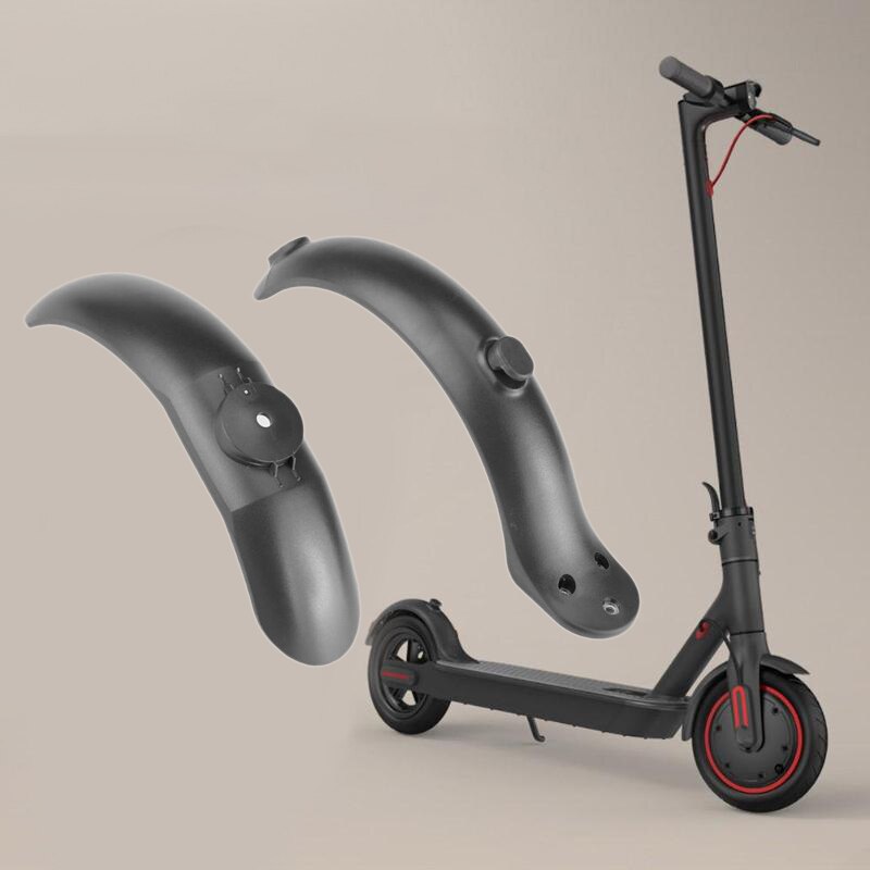 for Xiaomi M356 Pro Electric Scooter Front and Fear Fender Tire Anti-Splash Shield Black: Default Title