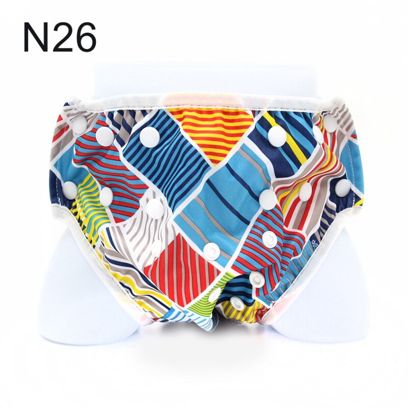 Pantalón de nadar para bebé, pañal de natación ajustable transpirable, pañales cómodos para la piscina: 10