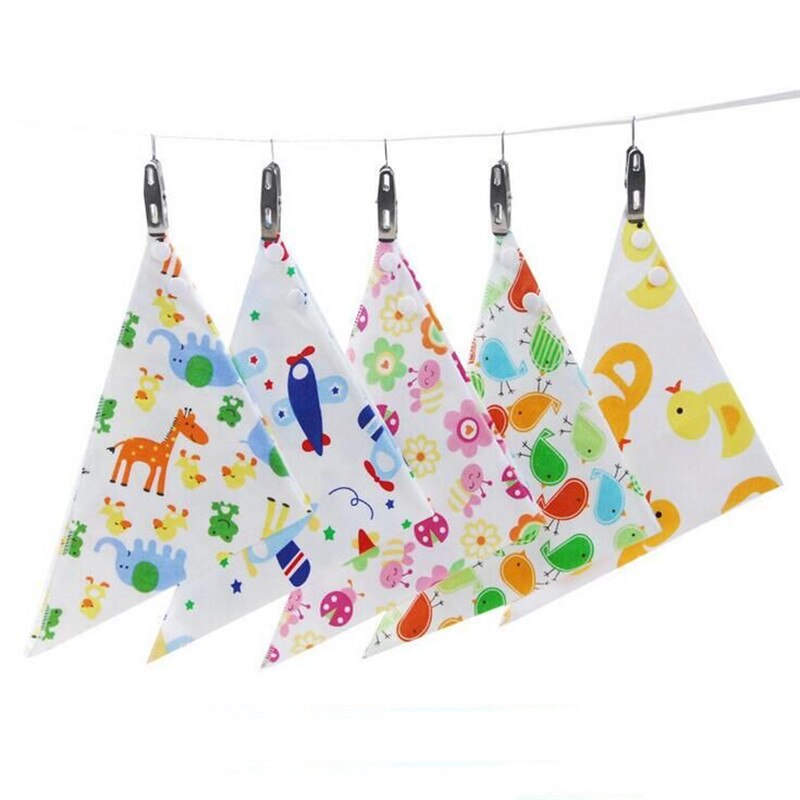 8 Stk/partij Slabbetjes Burp Doeken Baby Bandana Bandana Babyvoeding Driehoek Stuff Baby Comfort Katoen Waterdichte Bib