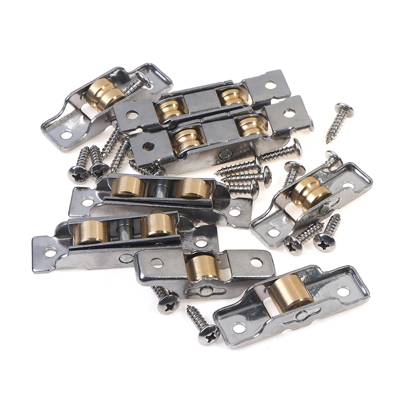 1pz ruote per porte scorrevoli rulli per porte scorrevoli in acciaio inossidabile muto pesante rulli per cuscinetti per porte scorrevoli hardware per mobili