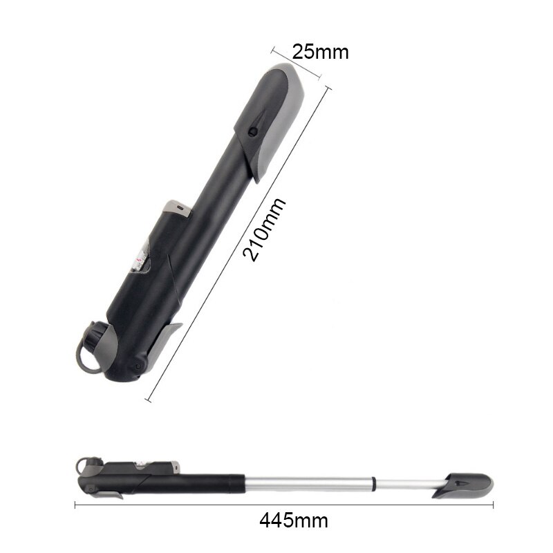 Tragbare Fahrrad Pumpen Mini Mountainbike Hand Pumpe 100psi Radfahren Luftpumpe Ball Spielzeug Reifen Inflator für Schrader Presta Ventil