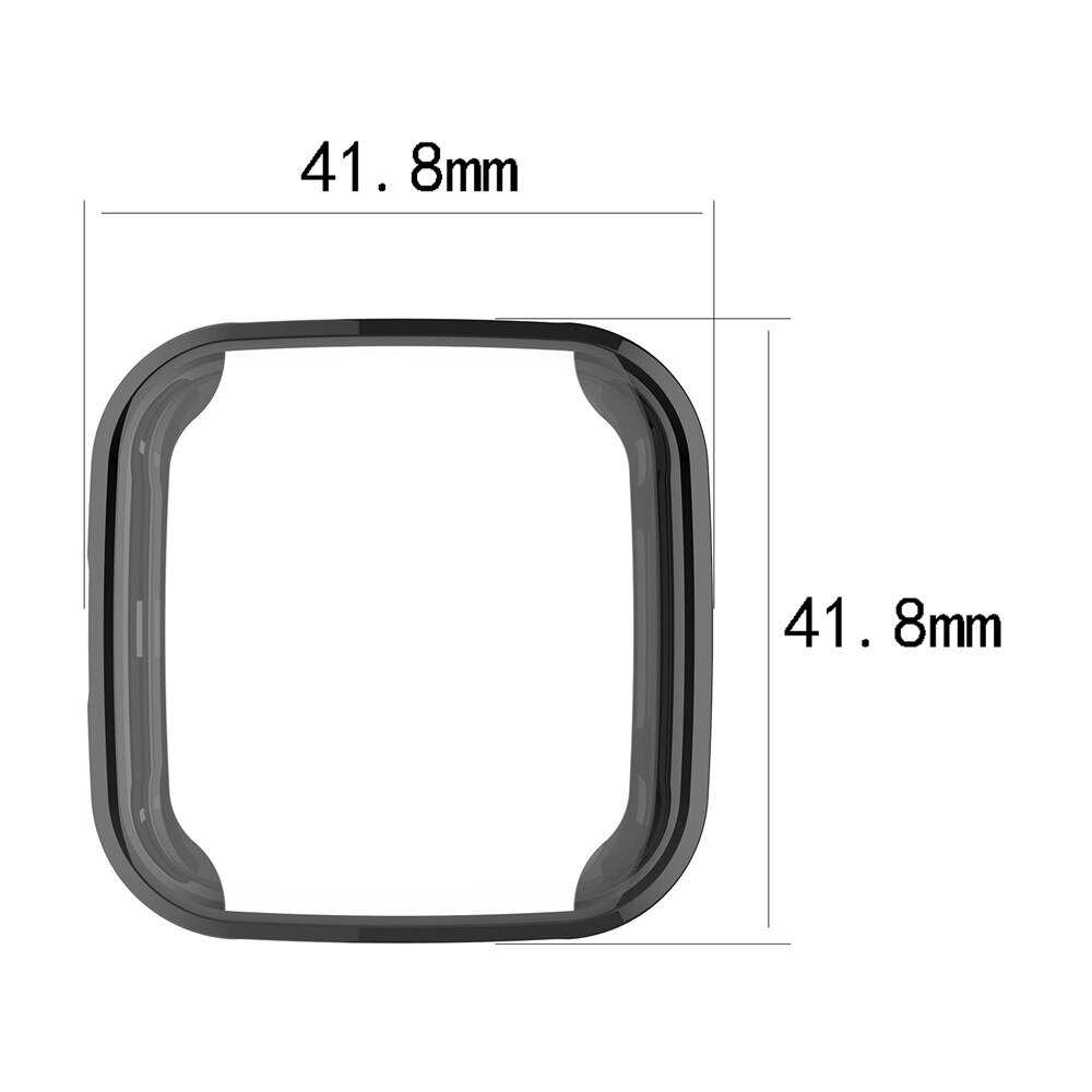 Plating Cover Voor Fitbit Versa 2 Band Case360 Graden Bescherming Voor Fitbit Versa/Versa2 Horloge Accessoires Scherm Beschermhoes
