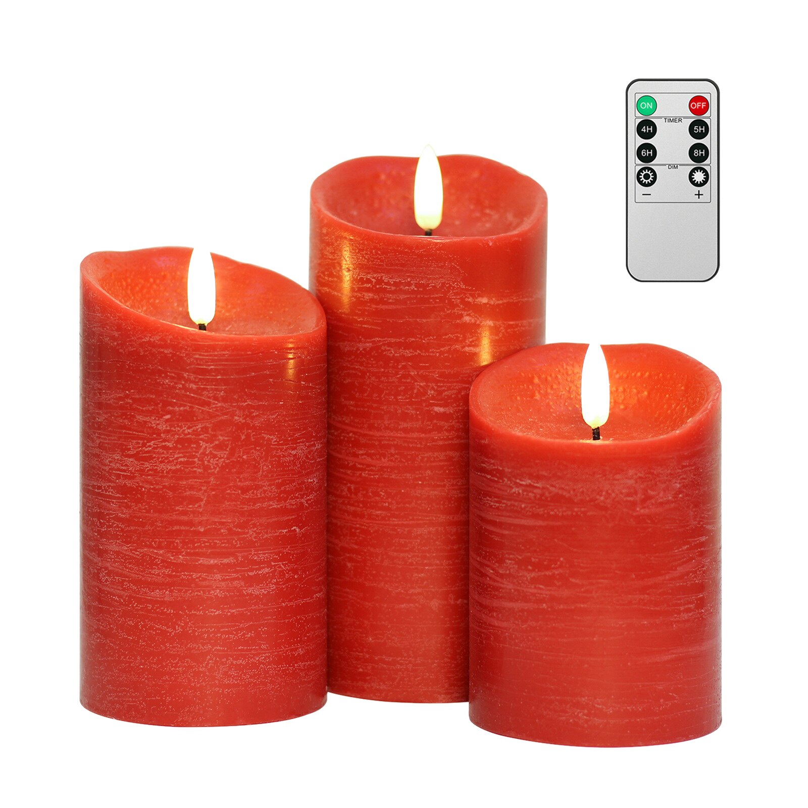 Bougie de noël, affichage de cire dorée, Rose doré, peinture métallique, Bougie Led, lampe, joyeux anniversaire: Rouge