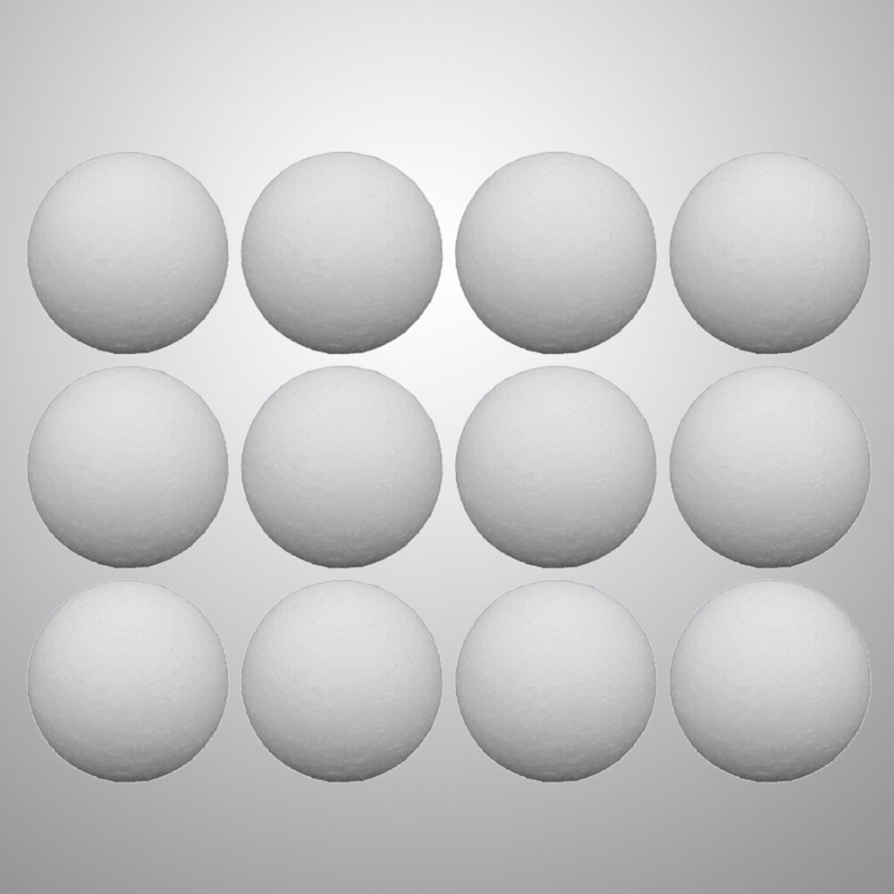 12pcs Table Soccer Balls Replacement Balls Tabletop Game Balls Table Accessories(White/36mm): Default Title