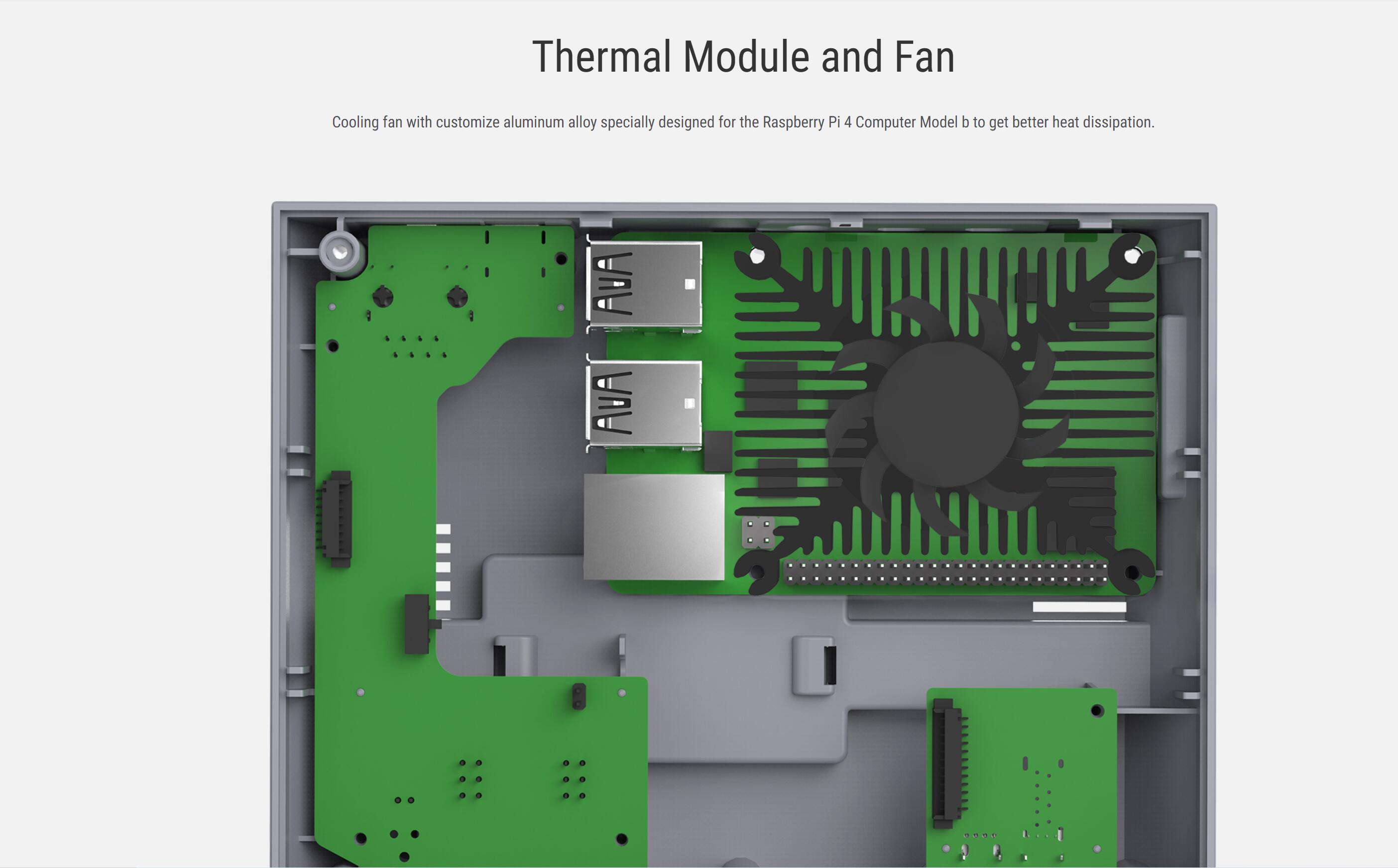 RETROFLAG Raspberry Pi 4 Case NESPi 4 CASE with SSD CASE, Cooling Fan, Adaptor &amp; Heatsinks for Raspberry Pi 4 Model B
